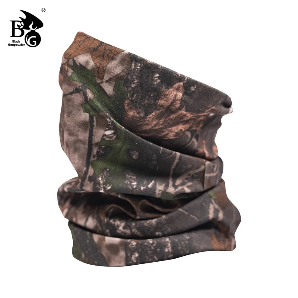 BG Tactical Bionic Camo Bandana, Seamless Elastic Tubular Neck Gaiter, Windproof UV Multifunction Hunting Face Tube Mask Cover