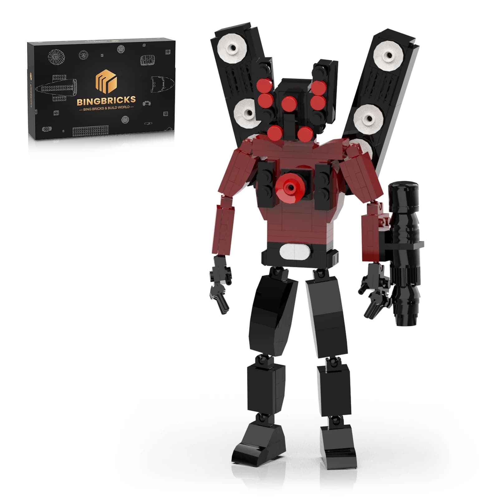 Saldi di liquidazione Skibidi Toilet! Spedizione Rapida e Consegna Veloce! Set di blocchi da costruzione Titan Speakerman, modello di action figure da 258 pezzi, giocattolo da collezione della serie Skibidi Toilet, set di costruzioni fai-da-te con mattoncini da assemblare, ottimo regalo per bambini dai 8 anni in su