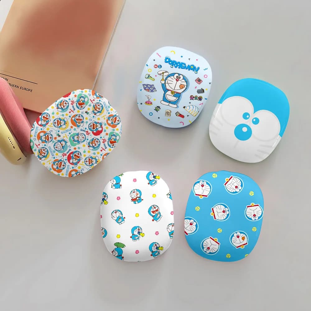 D-Doraemons Custodia per cuffie personalizzata per Airpods Max Custodia protettiva anticaduta per auricolari lucida antiurto
