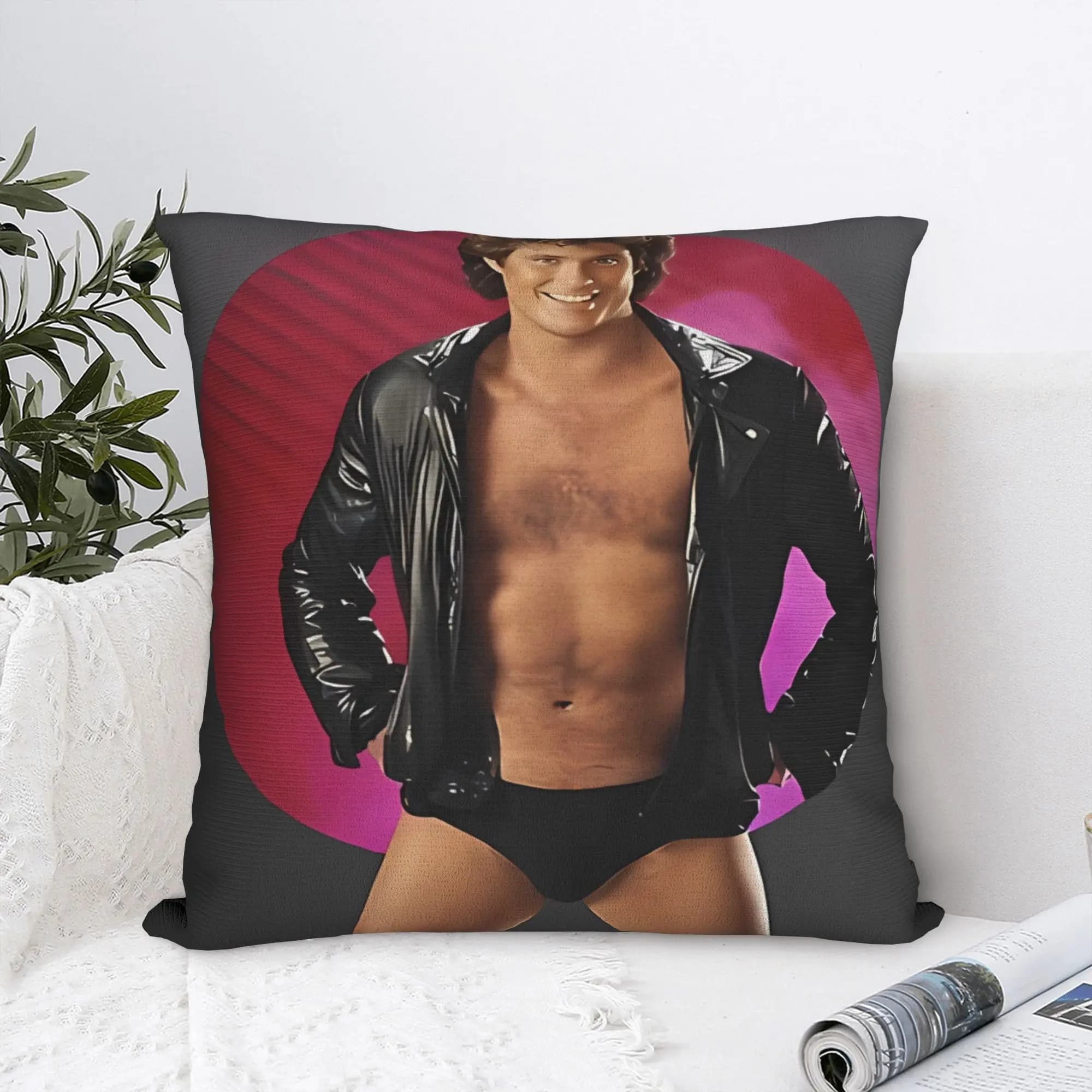 Federa per cuscino David Hasselhoff Fodera per cuscino personalizzata Federa per cuscino divertente per la decorazione della casa del divano camera da letto