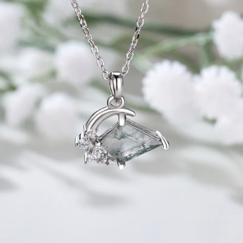 Necklace with Diamonds and Irregular Agate Not fading, Simple Design and Versatile, Ideal for Daily, Collection 2026