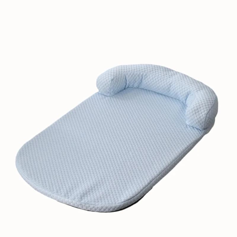 Tappetino Refrigerante con Perline di Ghiaccio per Cani e Gatti, Cuccia Traspirante Estiva con Design a Flusso d'Aria