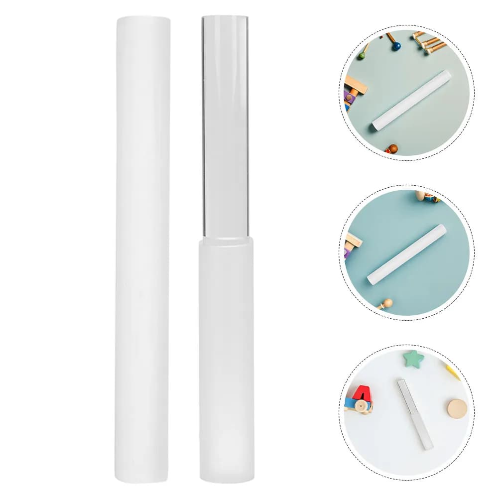 2Pcs Crystal Singing Bowl Mallets Acrylic Strikers Clear Tone Sound Bowl Sticks for Meditation Yoga Sound Therapy Relaxation