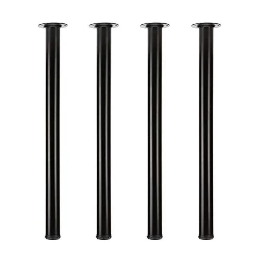 Set di 4 Gambe Regolabili in Metallo da 75cm per Scrivania e Tavolo da Ufficio