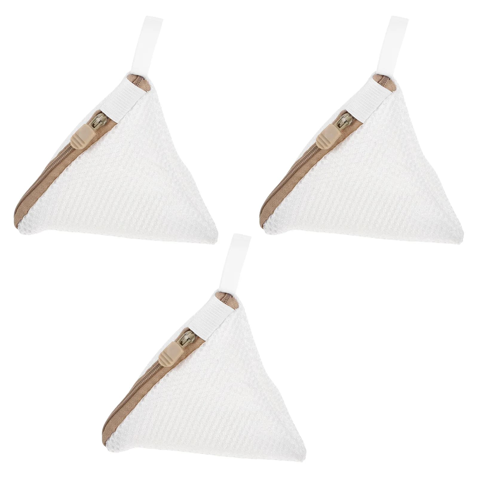 3Pcs Mini Laundry Net Bag Fine Mesh Washing Machine Bag Space-Saving Tangle-Free for Bras Lingerie Underwear Dorm Travel Use