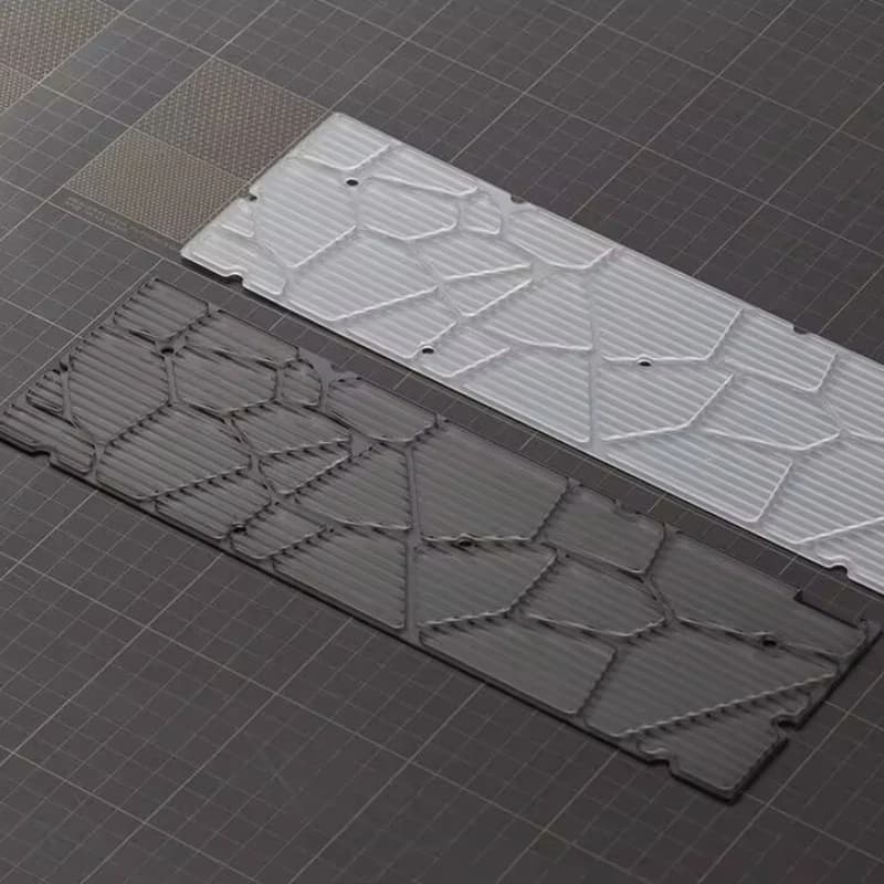 Custom Holy60 Keyboard Diffuser Plate in PC Satinated Dustproof for Accessories Mechanic Keyboard with Empty Mouth