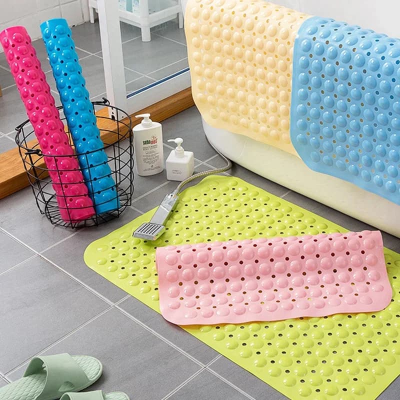 Tappetino Extra Lungo Antiscivolo per Vasca da Bagno, Tappetino per Doccia Trasparente Antibatterico Lavabile in Lavatrice per Bagno, Bambini, Neonati e Anziani