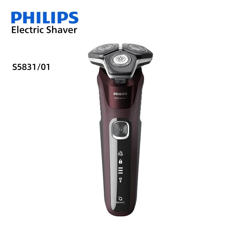 PHILIPS Electric Razor S5831/X5001/X5005 IQ Floating Taglierina S5831/X5001/X5005 Bee Sawing Satin Stainless Steel Blade Full Man Trimmer