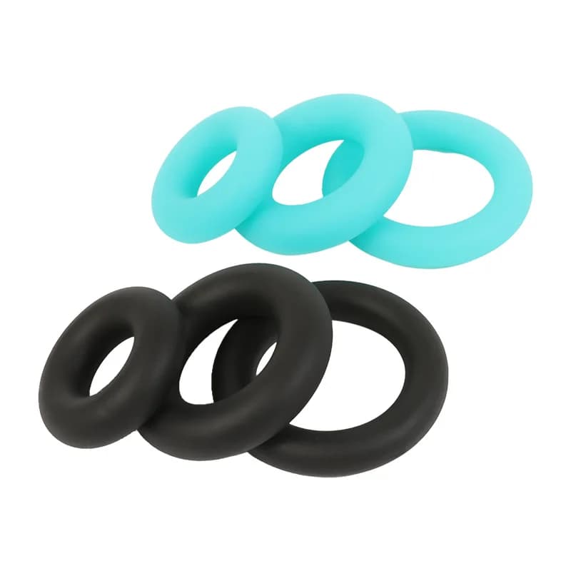 Silicone Squeeze Dick Delay Cock Rings - Penis Cockring Penisring, Tug Scrotum Testicle Ball Stretcher, Sex Toys for Men