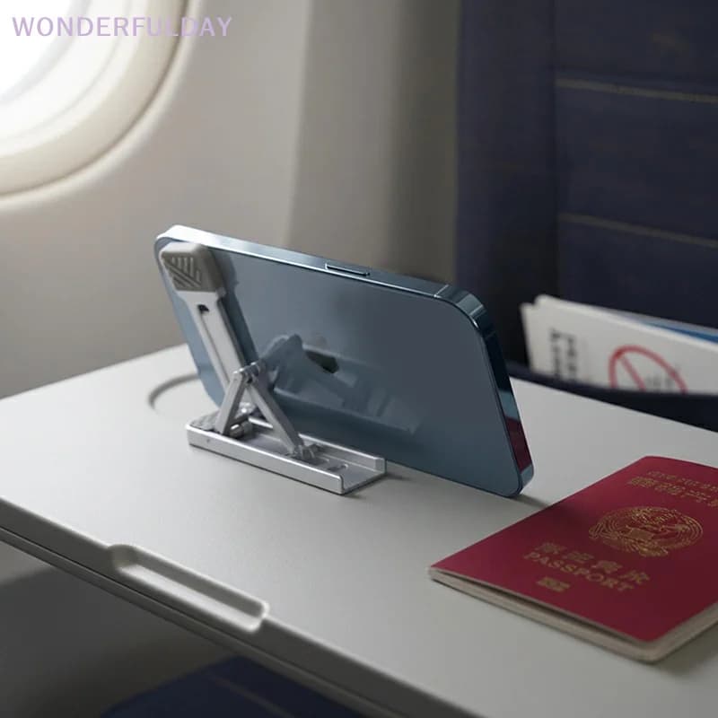 New Mini Zinc Alloy Laptop Stand Adjustable Height Foldable Laptop Riser Legs Anti Slip Holder