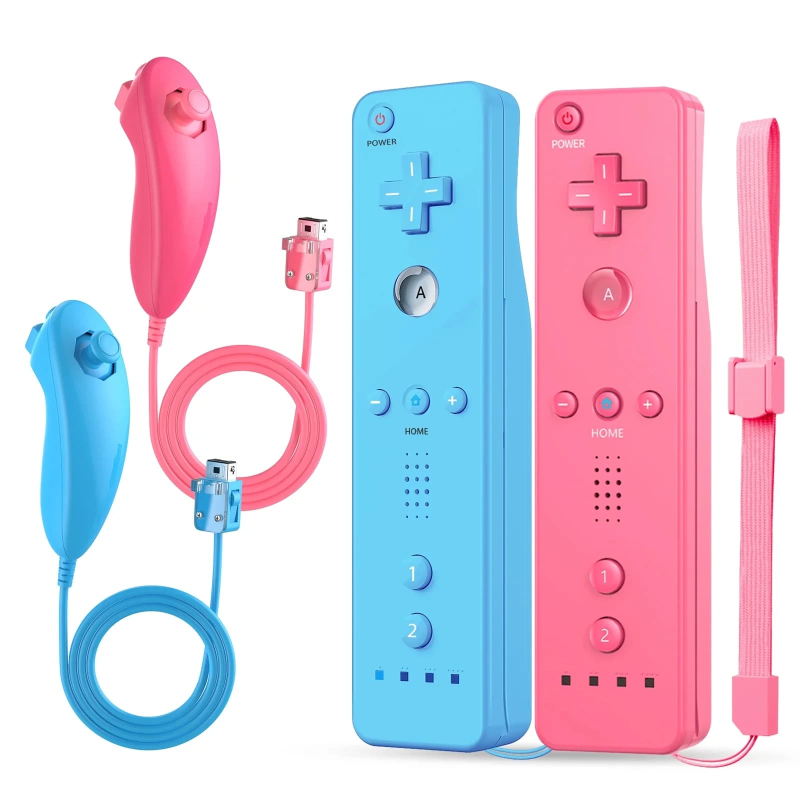 NUOVO controller per Nintendo Wii, telecomando Wii con custodia in silicone e cinturino compatibile con Nintendo Wii/Wii U/Wii Mini con Motion