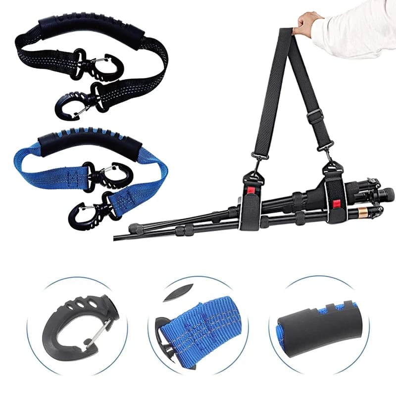 Cinghia porta bastoncini da sci Cinghie per scarpe da sci Cintura di fissaggio Tracolla da snowboard durevole per accessori da sci per sport invernali all'aria aperta