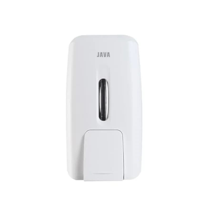 Dispenser di Sapone Liquido da Parete GICOVILL, Installazione Senza Foratura, Ricaricabile 800 mL, ABS, GV-180Y, Bianco