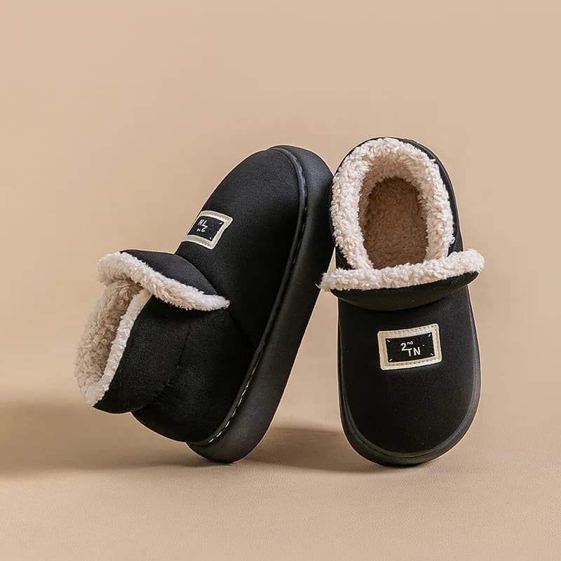 Stivali invernali da donna Nuovi stivali di cotone alla moda Stivali da neve da esterno Scarpe da casa con suola morbida da donna antiscivolo e calde