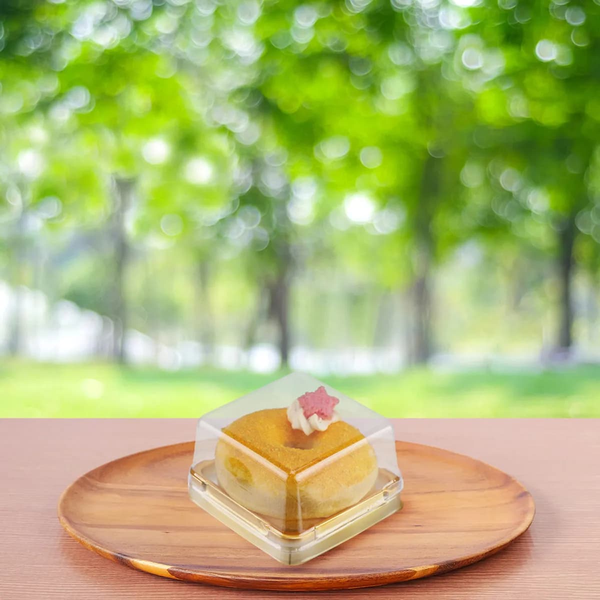 100Pcs Food Packaging Cake Boxes Transparent Plastic Dessert Packing Containers Square Cake Tray Boxes for Wedding Birthday