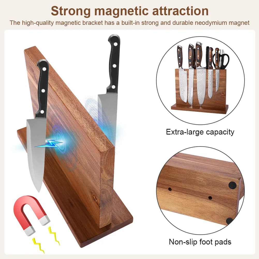 Espositore Magnetico Universale a Doppia Faccia con Magneti Potenziati per Bancone
