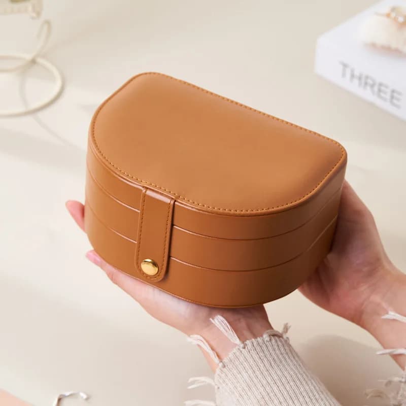 New Multi-layered Jewelry box Travel Portable Ring Earrings Earrings Jewelry Storage Box Exquisite Jewelry Storage Box