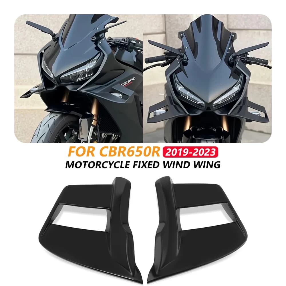 Spoiler Anteriore Fisso per Honda CBR 650R 2019-2023, Alette Laterali Antivento CBR650R CBR 650 R 2022 2021, Deflettori Moto