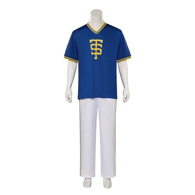 Taylor cheerleader pants tops men ts shake it up blue yellow cheerleading outfits Halloween party costume