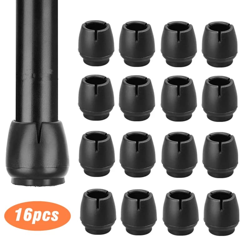 16pcs Round Chair Leg Floor Protector Fit for 4/9 a 5/8 pollici (12-16mm) sedie Cap Table Foot Pads calzino antiscivolo per mobili
