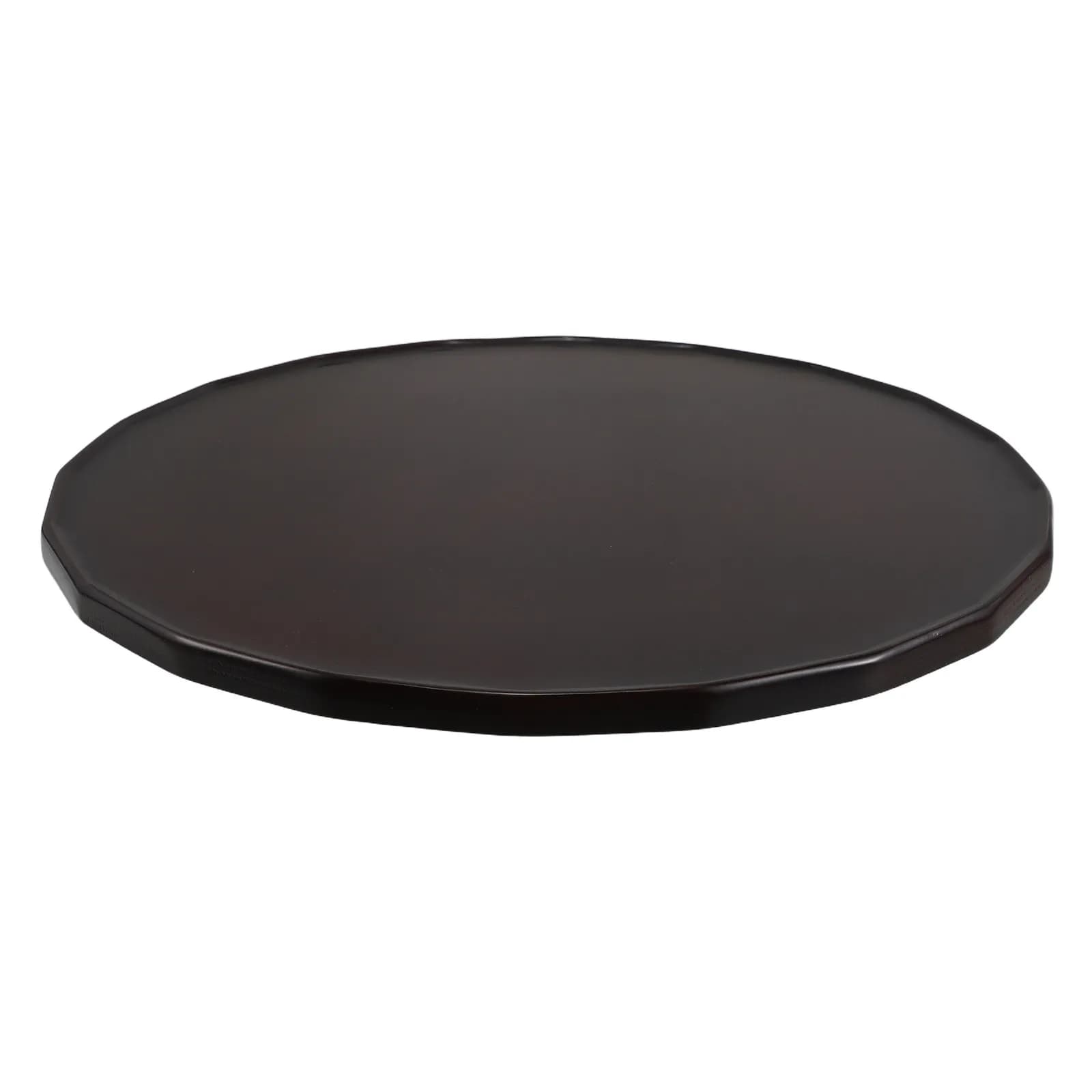 Car Solid Wood Laptop Desk Round Tray Table Portable Multipurpose Car Tray Table Cup Holder Dining Work Travel Outdoor Picnic