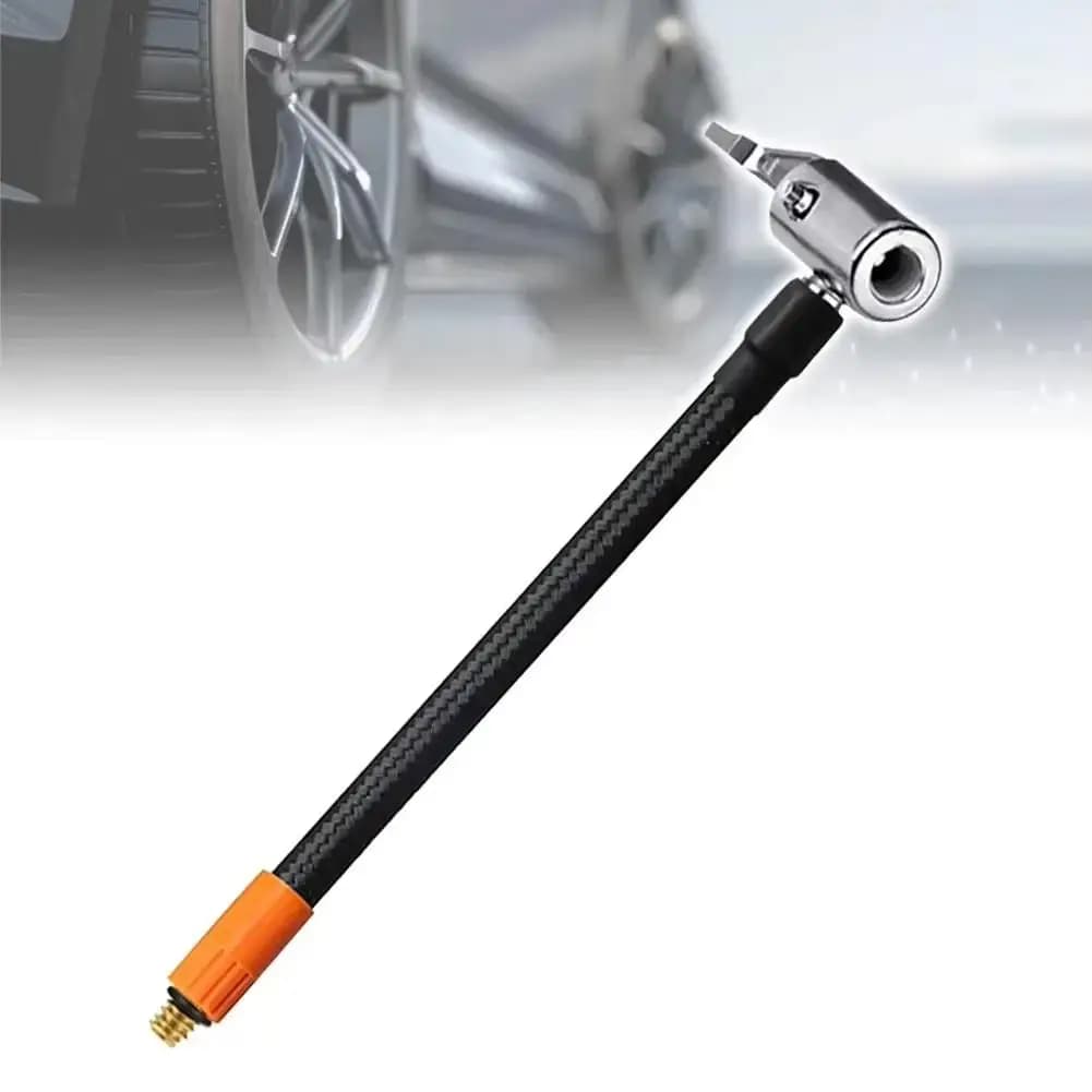Tubo di gonfiaggio dell'aria per pneumatici per auto Filettatura M6 Gonfiaggio rapido Aria per auto 30 cm Connettore del tubo flessibile Pompa di gonfiaggio Accessori per pneumatici per moto M8C5