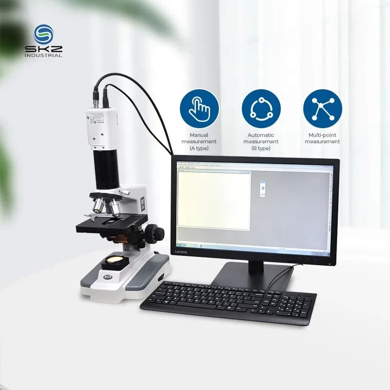 Analizzatore Completo di Finezza delle Fibre Tessili 2026 Lab SKZ186A con Microscopio per Tessuti Non Tessuti