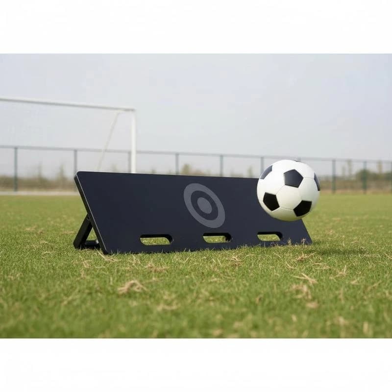 Muro per allenamento di calcio 40"X12" per esercizi di passaggio, tiro e sviluppo delle abilità, angoli doppi regolabili, pieghevole, materiale HDPE, attrezzatura sportiva, ausilio per l'allenamento per bambini e adulti