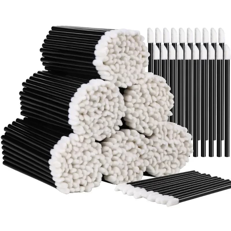 100 pcs disposable lipstick applicators headers for lipstick stickers applicators for makeup lip brushes beauty tool for makeup