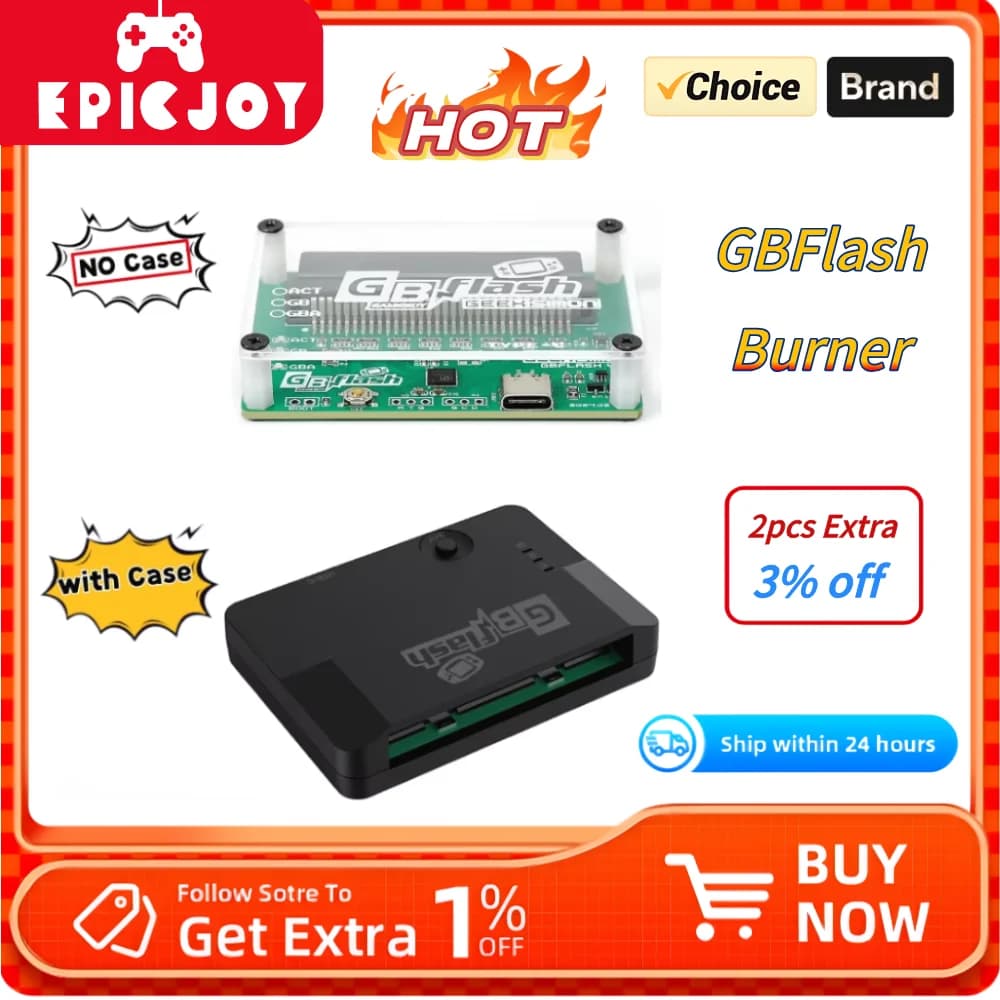 Bruciatore EPICJOY GBflash GBA/GBC Adattatore USB di grande design Nessun schermo Carrello GBflash e cavo dati di tipo C