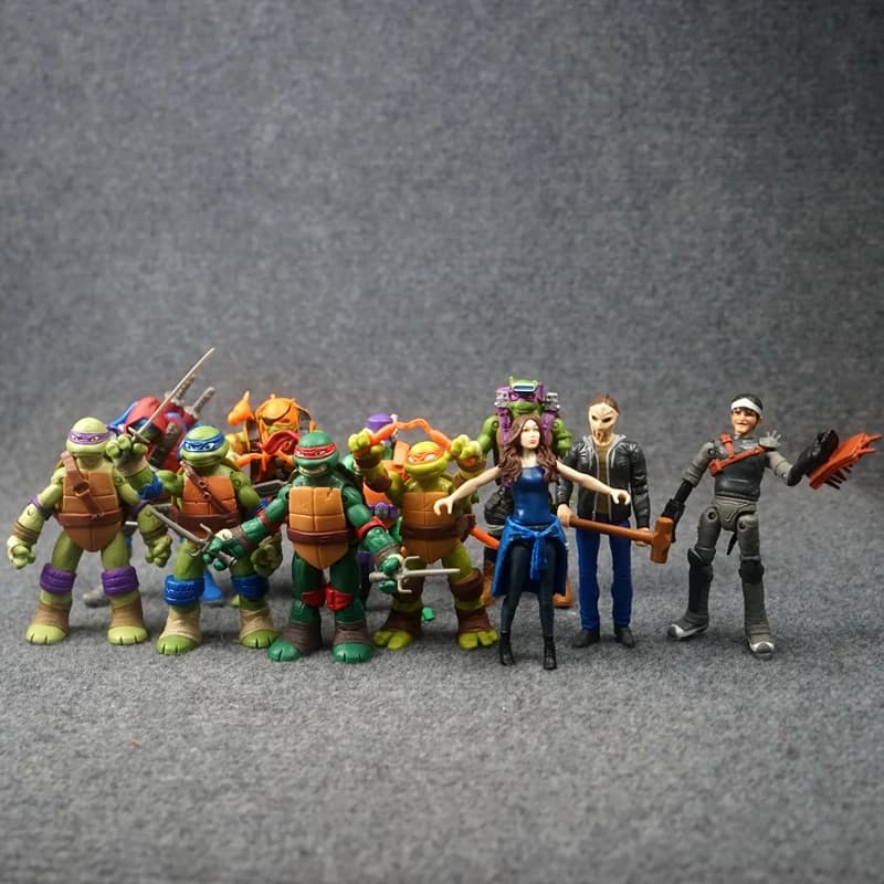 Adolescenti MutantNinja Tartarughe Bambola Giunti Figurina mobile Ornamenti da tavolo Modello giocattolo Action figure da collezione Regali