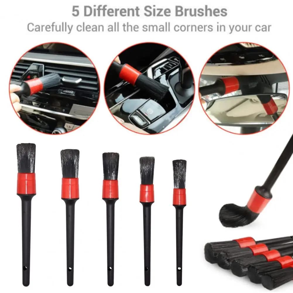 15Pcs Car Detailing Brush Se Soft Bristle Gap Cleaning Tools for Air Vent Center Console & Button Areas, Car Cleaning Brush Set
