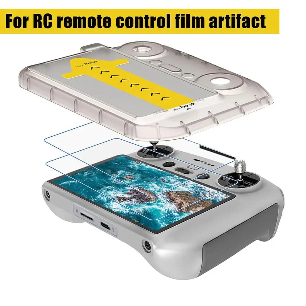 Kit in vetro temperato per DJI mini5 Pro RC Protezione schermo per telecomando per DJI RC/RC2 Telecomandi Pellicola in vetro Accessori