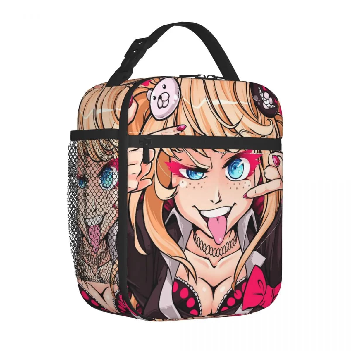 Anime Danganronpa Thermal Insulated Lunch Bags for Work Junko Enoshima Portable Food Container Bags Cooler Thermal Lunch Boxes