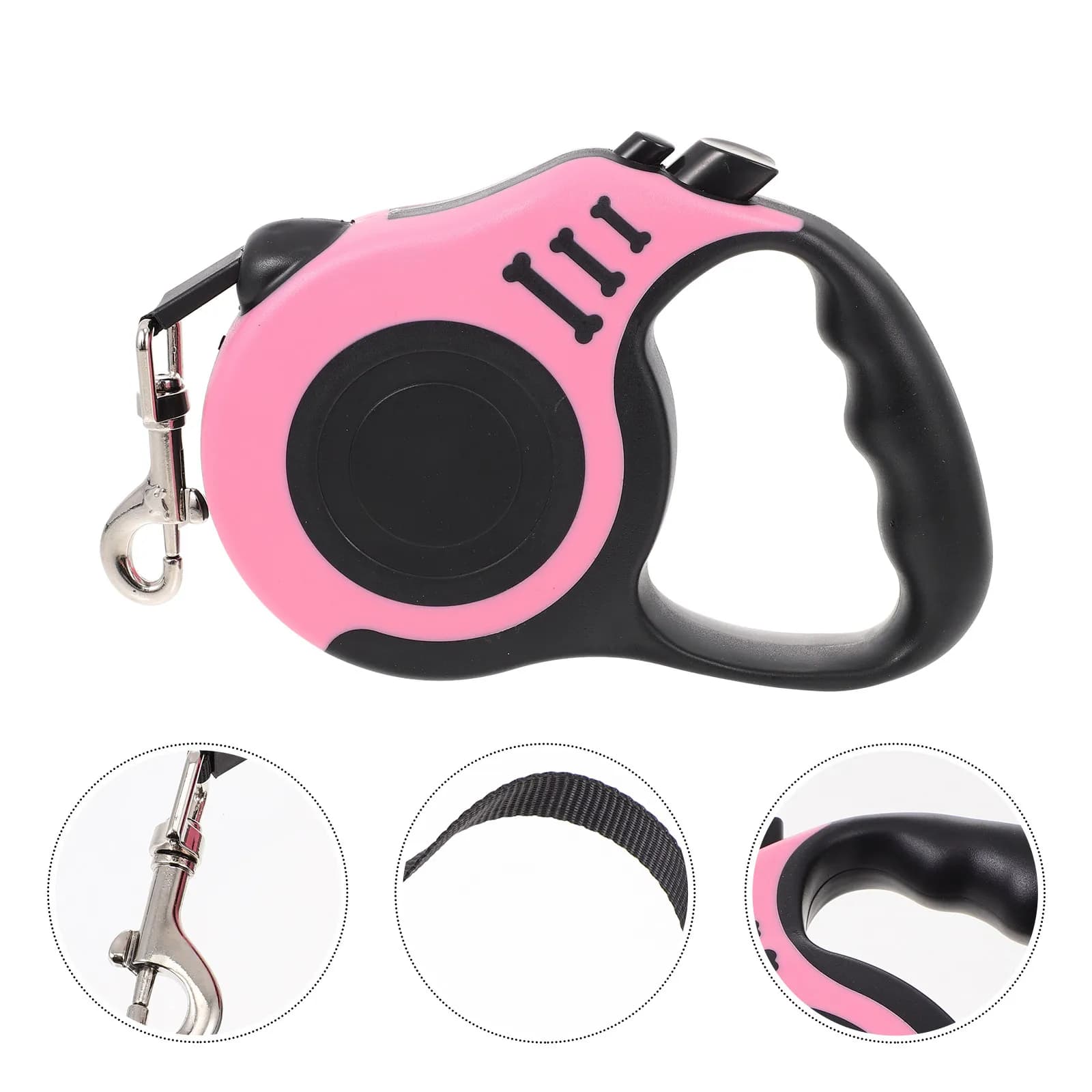 Guinzaglio per Cani Retrattile Portatile, Corda Ergonomica e Confortevole per Controllo e Sicurezza, Accessorio per Passeggiate all'Aperto