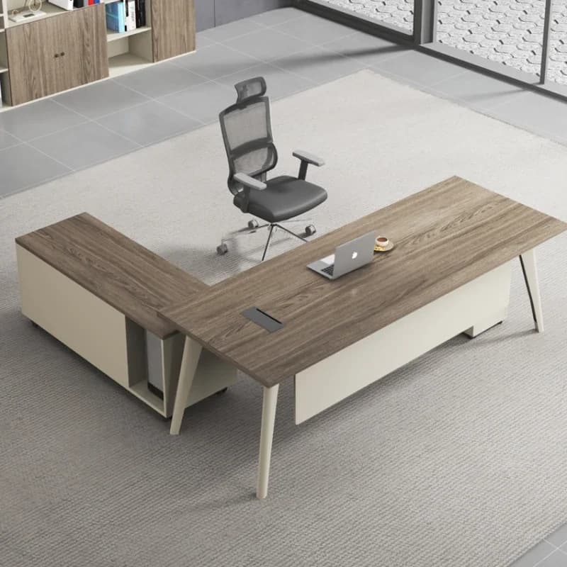 Ampio tavolo da studio per computer Cassetto da gioco Scrivanie per ufficio direzionali economiche Conservazione Scrittura in legno Mesas De Computador Mobili per ufficio