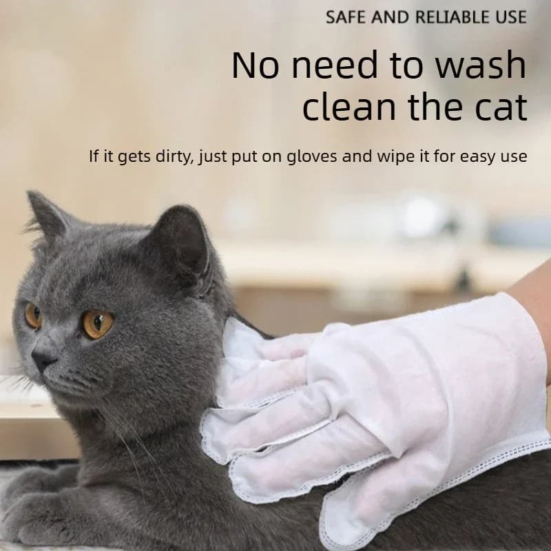 Salviette monouso per animali domestici, senza risciacquo, per la pulizia di cani e gatti, formula delicata, texture morbida, facili da risciacquare per la toelettatura quotidiana degli animali domestici