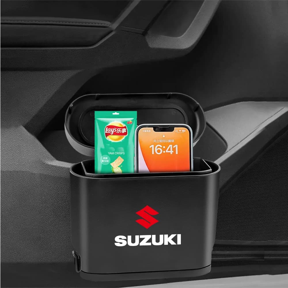Cestino per rifiuti da auto per Suzuki Vitara Swift Alto Across Sx4 Scross Ignis Jimny Celerio Ciaz Grand - Accessorio Auto