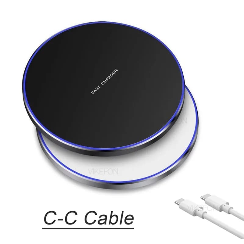 Tappetino di ricarica wireless Caricabatterie wireless veloce compatibile per iPhone 17 Pro 16 15 14 13 12 SE XS Max XR AirPods per Samsung Galaxy