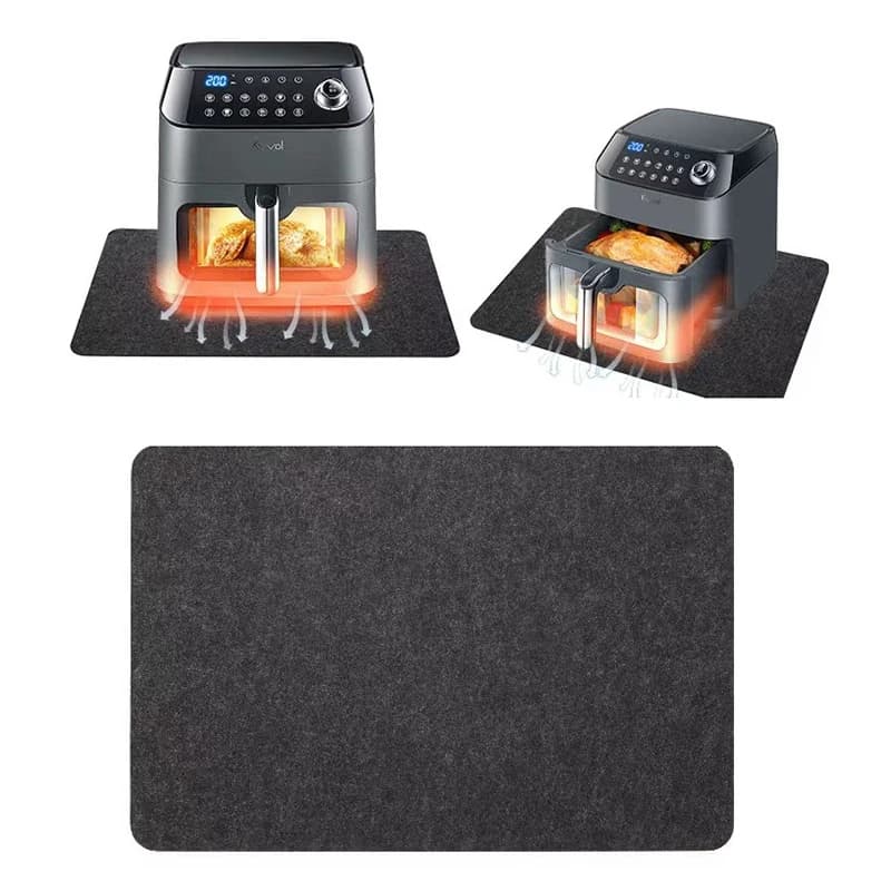 1/2Pc Air Cooler Coffe Maker Heat Resistant Pad Countertop Zerbino Protection Anti-slip Clamp Mobile Mat Kitchen Accessories
