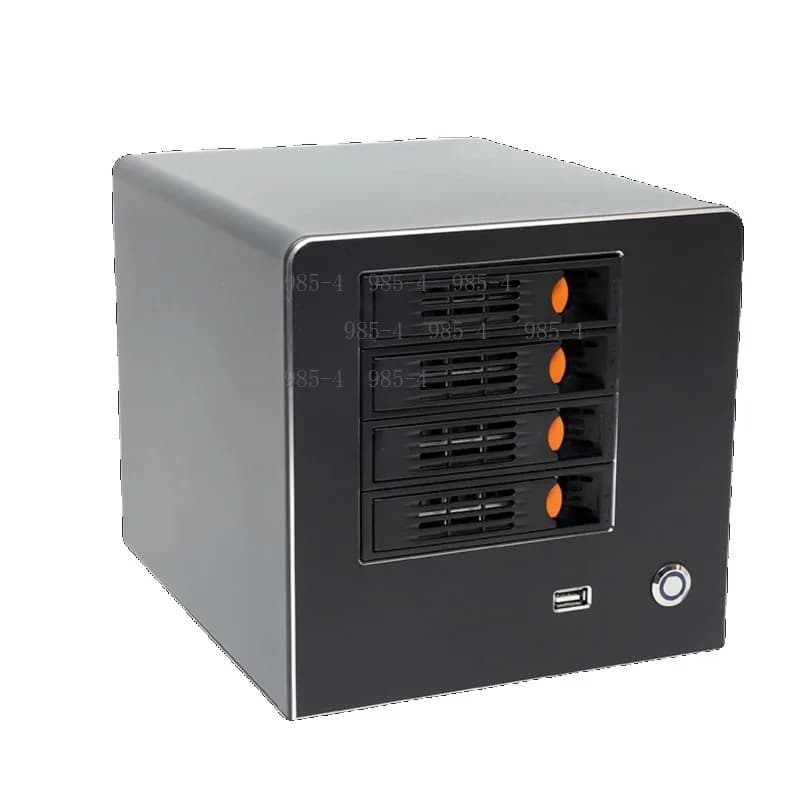 ITX NAS Chassis 4 Bay Hot Swap Storage Enclosure for Private Cloud Home Theater