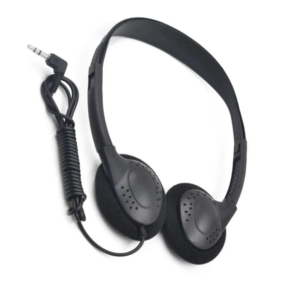 Comfortable to wear with noise reduction ABS portable headphones Wired heads 3.5 mm stereo earphones Transparent game for players