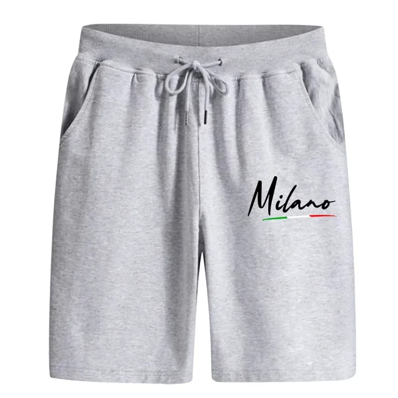 Men's Summer Shorts with Print, Casual, for Fitness, Jogging, Cycling, Fashion Sports Clothing, Half Street Shorts