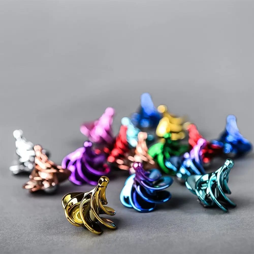 Trottola a Vento Colorata, Giocattolo Fidget Spinner Aerodinamico Rotante, Giroscopio Educativo a Vento