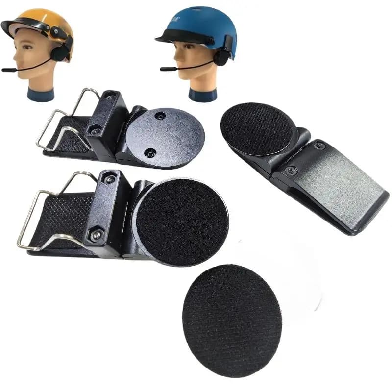 Multifunctional Steel and Plastic Clip Set for Bluetooth Auxiliary Fixing on Motorcycle Helmet