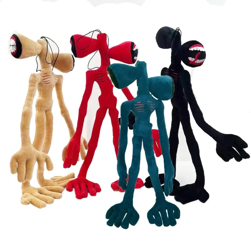 Peluche Personalizzato da 55CM, Ornamenti da Scrivania, Decorazione per Ufficio, Giocattolo Imbottito Siren Head Flessibile