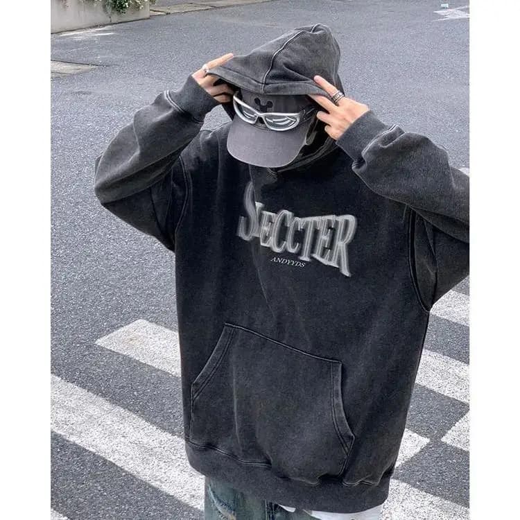 Felpa con cappuccio da uomo oversize 300g, stile americano, autunno inverno, nuova collezione, streetwear, pesante, casual