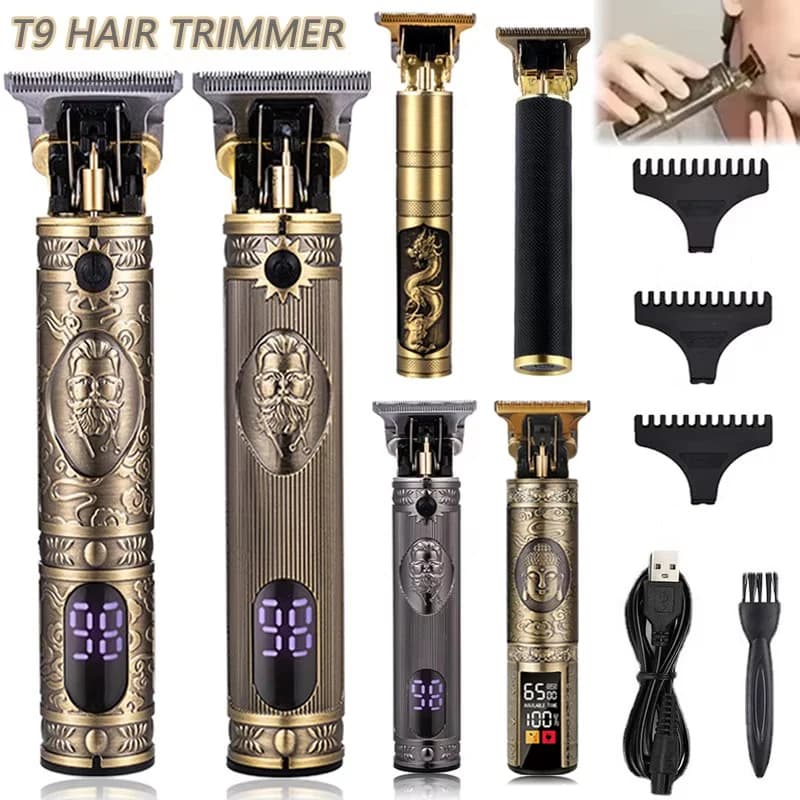 Cutlery cutter T9 Professional haircut from barber Rechargeable haircut Metal cutter for men