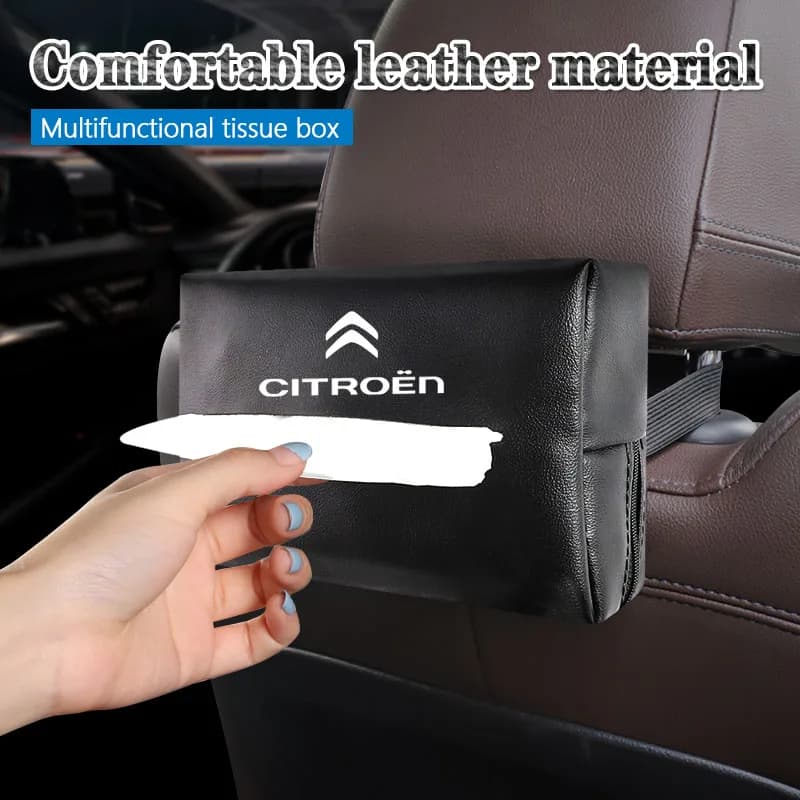 Car Accessories Auto Interior Tissue Storage Box Kleenex Bag For Citroen C1 DS3 C2 C3 Vts C4 Saxo C4L C5 C6 C8 Xsara C3-XR SEGA