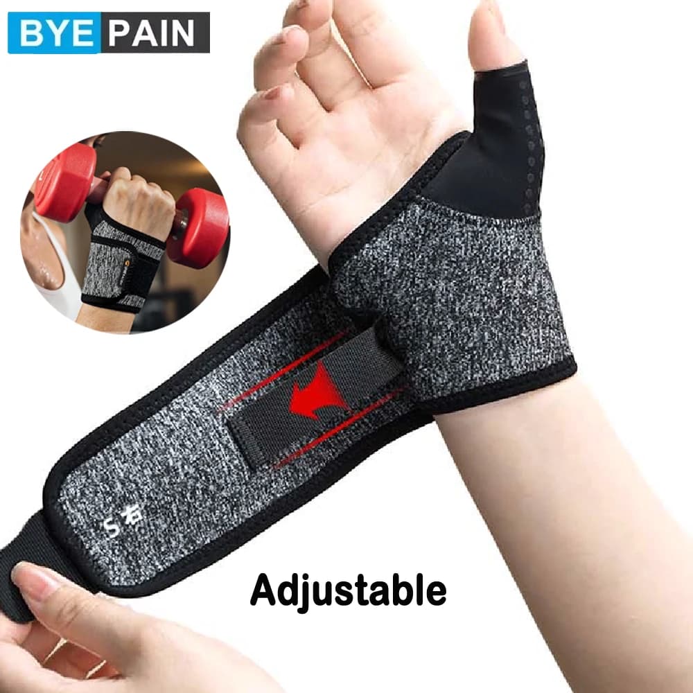 1Pcs Adjustable Wrist & Thumb Support Brace for Men Women, Compression Hand Strap for Carpal Tunnel, Tendonitis, Arthritis